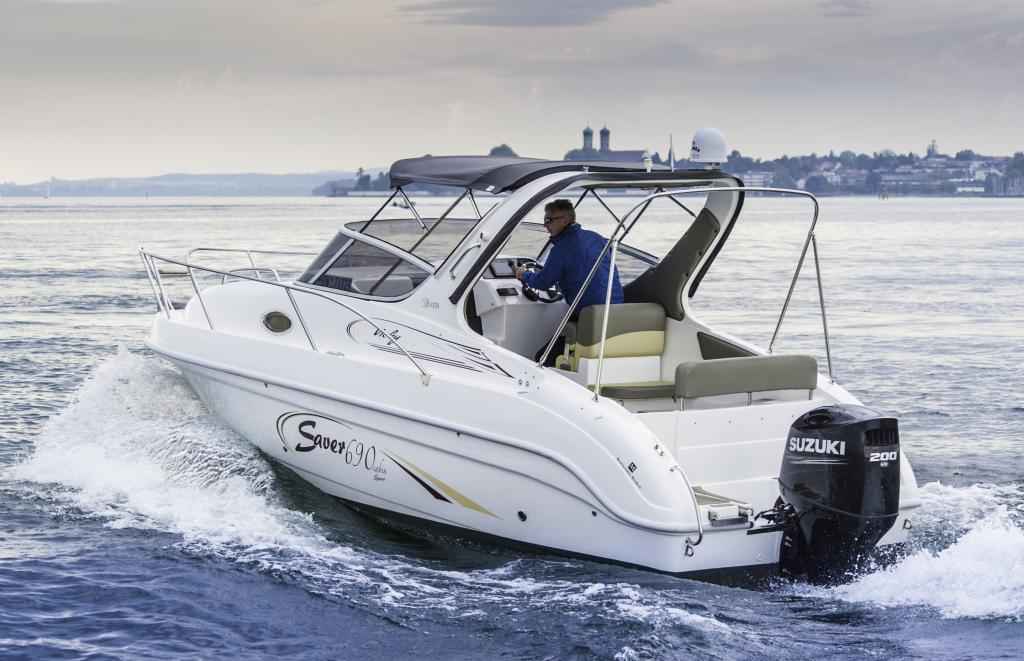 Motorboot Saver 690 Cabin inkl. Suzuki DF200APX