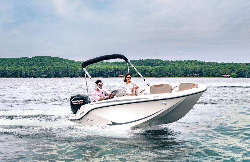 Motorboot Quicksilver Activ 475 aXess & Trailer (Lagerboot)