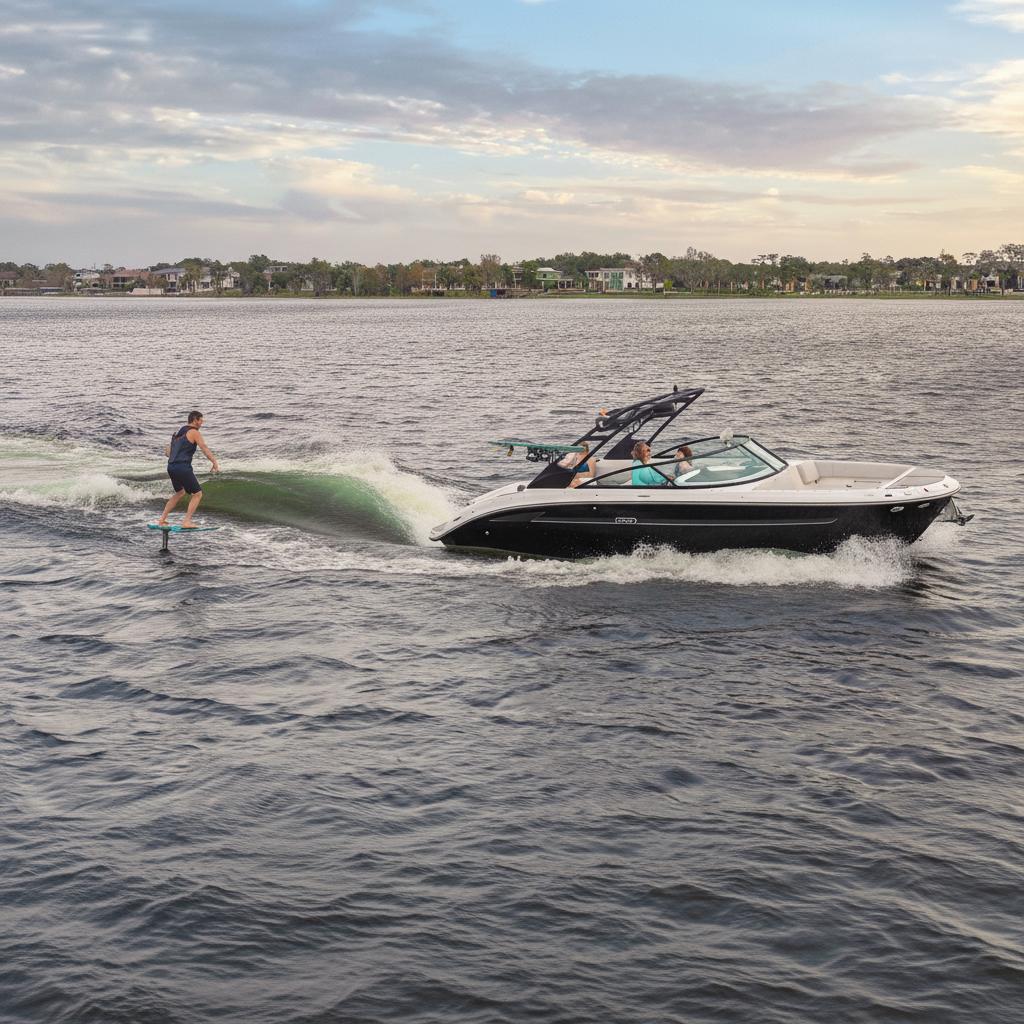 Motorboot Sea Ray SDX270E SURF & Trailer mit LIEGEPLATZ (Lagerboot)